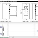 End Plate Bolted Connection Design and Cost Estimation Spreadsheet