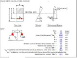 Crack Width Calculations Spreadsheet