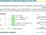 FootBridge Vibration Design And Calculation Spreadsheet