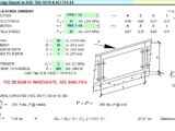 Handrail Design With Concentrated Load Based on ACI and AISC Spreadsheet