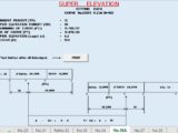 Horizontal Curve Superelevation Calculation Spreadsheet