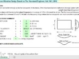 Two-Way Floor Vibration Design and Calculation Spreadsheet