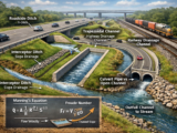 Road, Highway & Railway Drainage Design Guide: Open Channels (Types, Slopes, Dimensions, and Key Formulas)